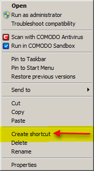 shortcut